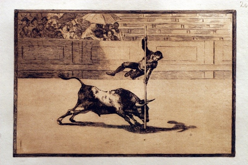 Collection of engravings of the Bullfighting. Goya Museum.