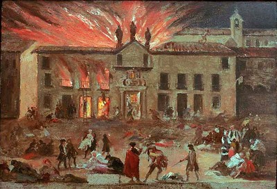 Incendio del Coliseo de Comedias 1778. Archivo Gaza