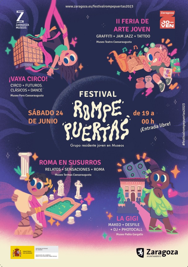 Festival Rompepuertas - Cartel elaborado por Jorge Gecko